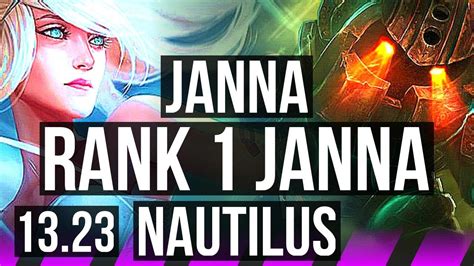 JANNA Lucian Vs NAUTILUS Nilah SUP Rank 1 Janna 1 5 25 KR