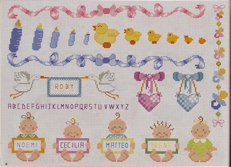 Free Patterns Schemi Punto Croce Per Bambini E Neonati Punto Croce