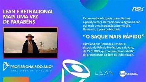 Campanha Da Lean Ag Ncia Para A Betnacional Hernanes Indicada Ao