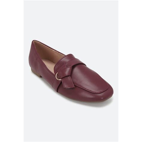 Van Heusen Women Maroon Loafers Buy Van Heusen Women Maroon Loafers