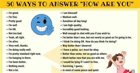 How To Respond To How Are You In English Esl