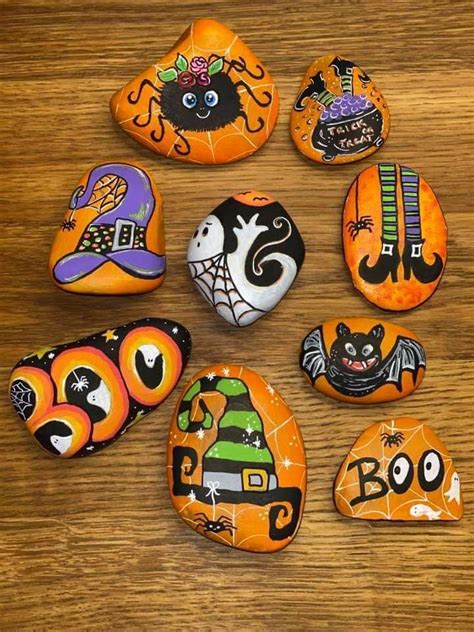 20 Ideas For Halloween Painted Rocks Artofit