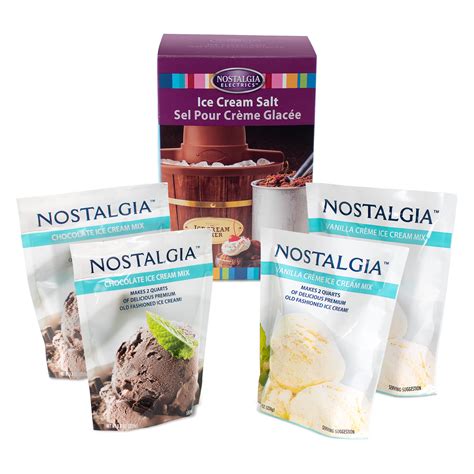 Nostalgia Ick Premium Chocolate And Vanilla Cr Me Ice Cream Starter