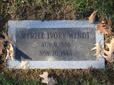 Myrtle Ivy Knipple Wendt 1886 1948 Find A Grave Memorial