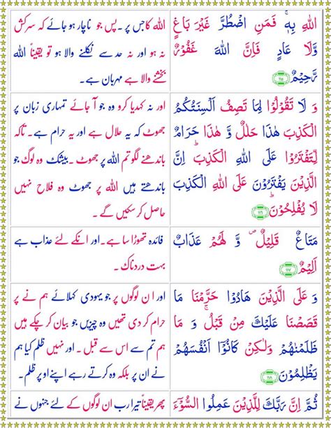 Surah Nahl With Urdu Translation Pdf سورہ النحل