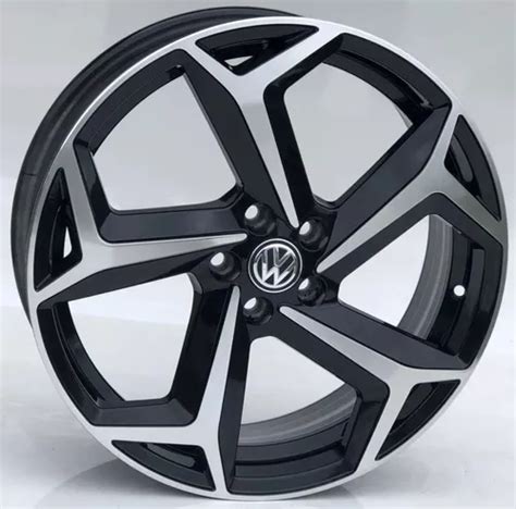 Rodas Polo Rline Ka Fiesta Aro 17x6 4x108 Jogo Bicos Cor Preto