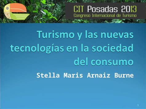 Ppt Turismo Y Las Nuevas Tecnologías En La Sociedad Del Consumo