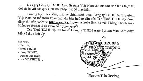 Công văn 27085 CTHN TTHT v v xuất hóa đơn GTGT đối với hàng tạm nhập