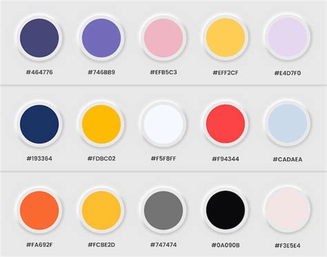 Premium Vector Trendy Pastel Colour Guide Palette Catalogue In