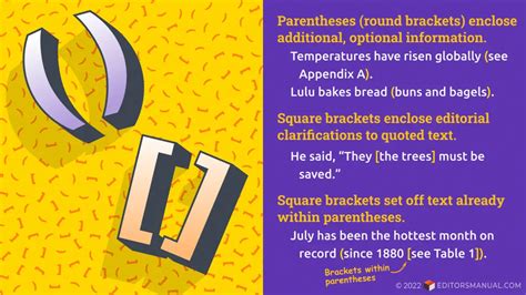 Round Vs Square Brackets The Editors Manual