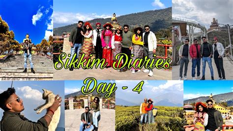 Sikkim Diaries VlogDay 4 Ravangla Homestay Buddha Park Temi Tea