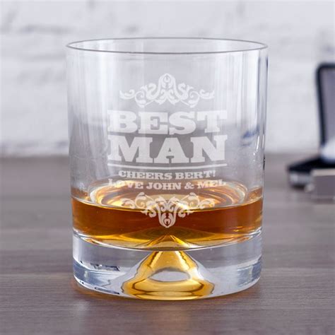 Personalised Best Man Whisky Tumbler The Gift Experience