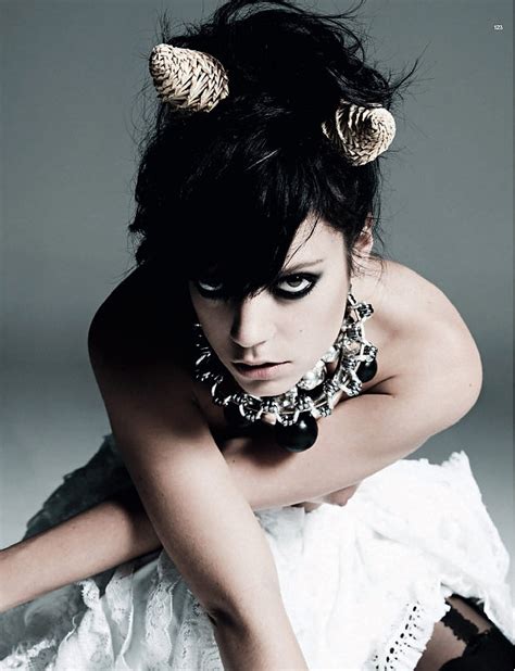 Lily Allen Topless In Harpers Bazaar Picture 2009 12 Original Lily