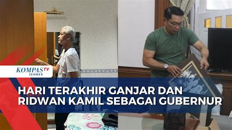 Moment Hari Terakhir Bertugas Ganjar Pranowo Dan Ridwan Kamil Sebagai