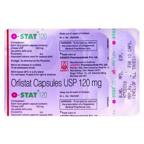 Orlistat Mg Capsules Hard For Hospital Packaging Type Box At