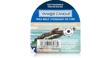 Yankee Candle Amber Sandalwood Cera Derretida Aromatizante Notino Pt