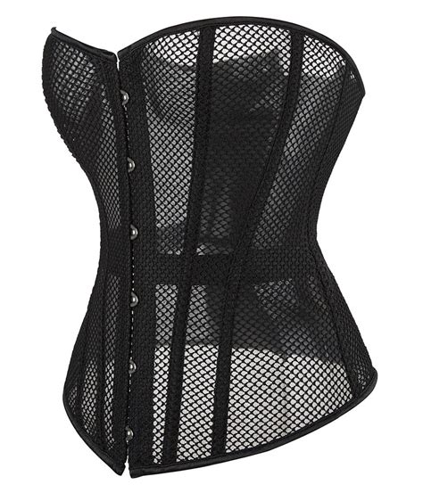 Ava Mesh Corset Wild Cherry Lingerie