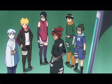 Several Anime Characters Are Standing Next To Each Other