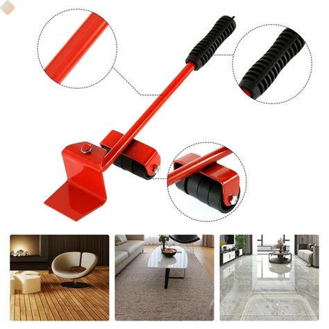 Levantador De Móveis Pesados - Kit Levantador e Movedor de Móveis Pesados com Rodinhas