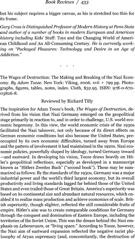 The Wages Of Destruction The Making And Breaking Of The Nazi Economy