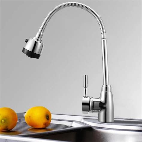 Zinc Alloy Rotating Faucet Degree Rotatable Hot Cold Mixer Tap Kitchen Wash Basin Faucets
