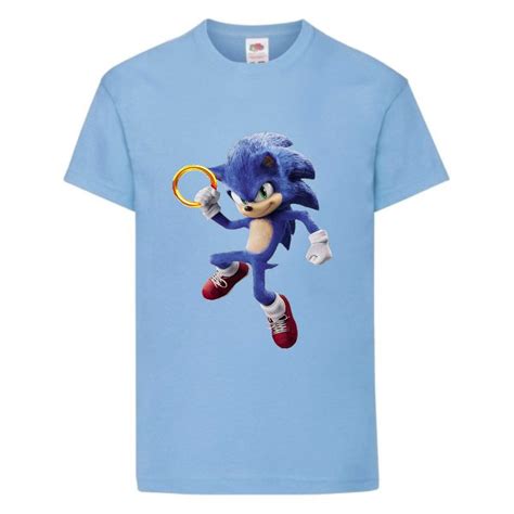 Футболка дитяча Соник з кільцем (SONIC) блакитна (snc sbl-5) 164 см ...
