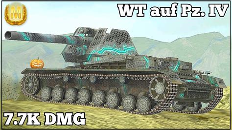 Waffentr Ger Auf Pz Iv K Damage Kills Wot Blitz Youtube