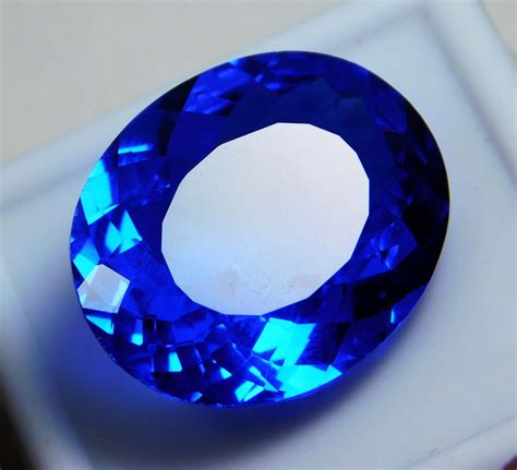 Zertifiziert 17 20 CT Natürlich Selten Glänzend Blau Oval Cut Tansanit