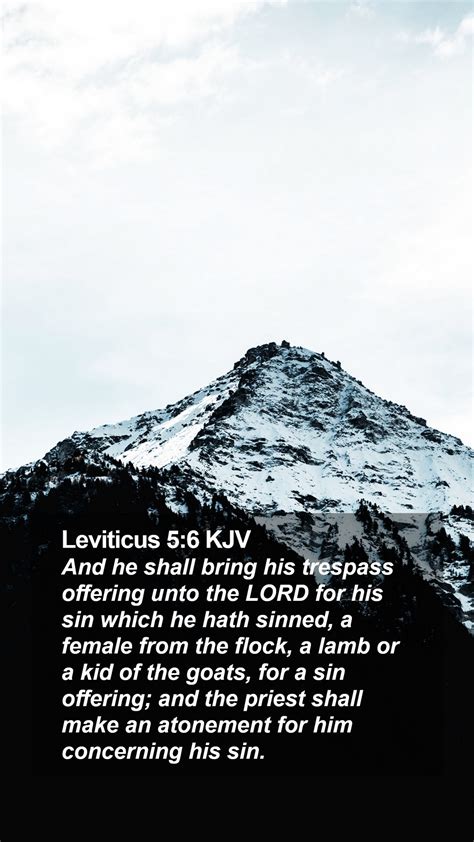 Leviticus Kjv Mobile Phone Wallpaper And He Shall Bring His