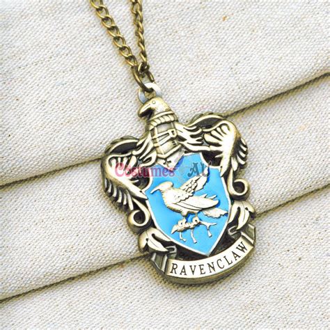 Harry Potter 4 House Hogwarts Necklace Gryffindor Ravenclaw Hufflepuff