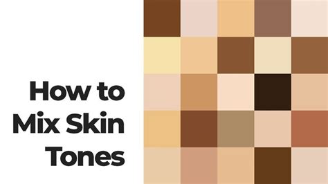 Skin Tone Mixing Chart Create Art With Me How To Make Skin Color