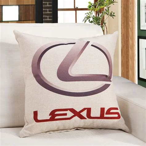 Brand Logo Car Square Cushion Cover Cotton Linen Fashion Decorative