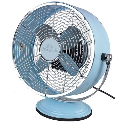 Fantasia Retro Desk Fan In Pale Blue At Uk Electrical Supplies