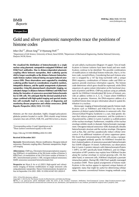 Pdf Gold And Silver Plasmonic Nanoprobes Trace The Positions Of