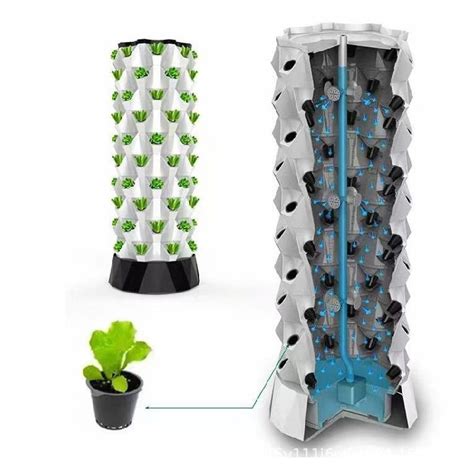 Hydroponics Tray Tower Aquaponics Grow System Growing Strawberry