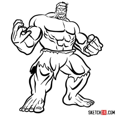 25 Easy Hulk Drawing Ideas - How to Draw the Hulk