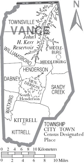 Vance County Townships