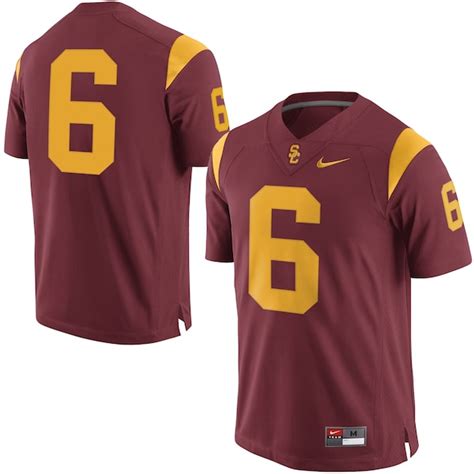 Usc Trojans Nike No 6 Limited Football Jersey Cardinal