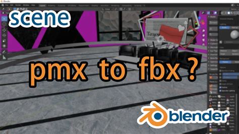 How To Convert Pmx Scene To Fbx Format In Blender YouTube