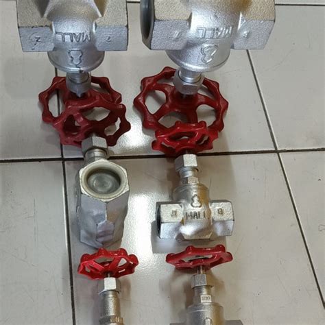 Jual Globe Valve Stop Kran Steam Uap Inch Mall Hitachi Original