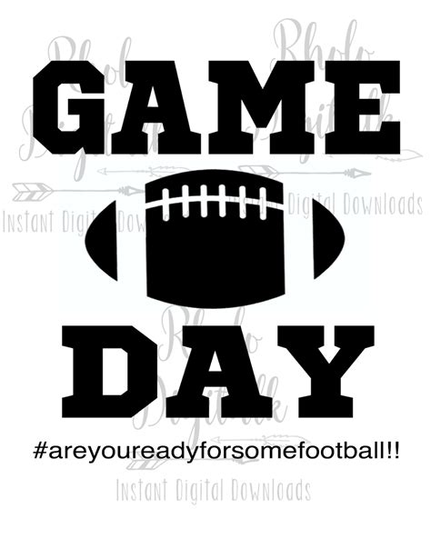 Game Day Are You Ready For Some Football Svg Instant Digital Etsy