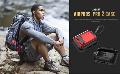 Valkit Compatible Airpods Pro 2nd1st Generation Case Cover With Lock Military