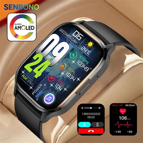 SENBONO Reloj Inteligente Deportivo Para Hombre Y Mujer Pulsera Con