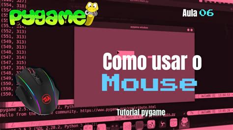 Como Utilizar O Mouse No Pygame Python Tutorial Curso De Cria O De