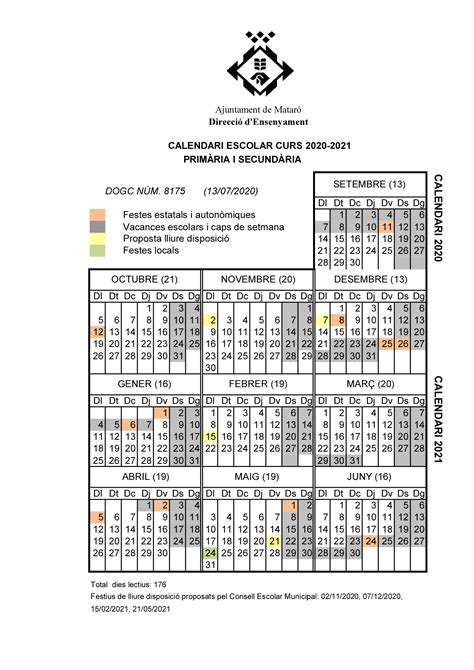 Calendari Escolar Page Escola Pia Matar