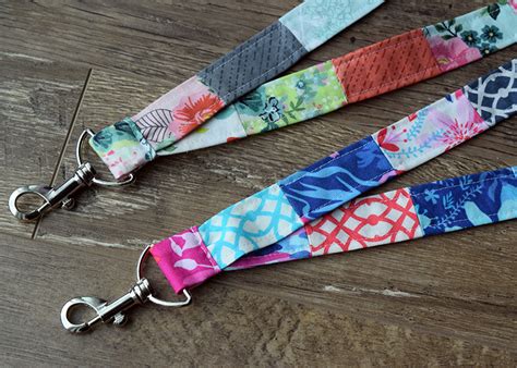 Make This Patchwork Lanyard Tutorial Lanyard Tutorial Fabric