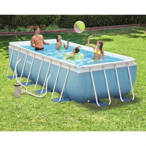 Piscine tubulaire rectangulaire détachable Intex Prism Frame avec