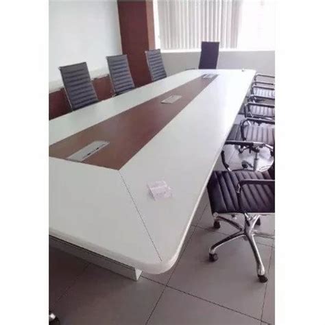 Brown Wooden Modular Office Conference Table Seating Capacity 20