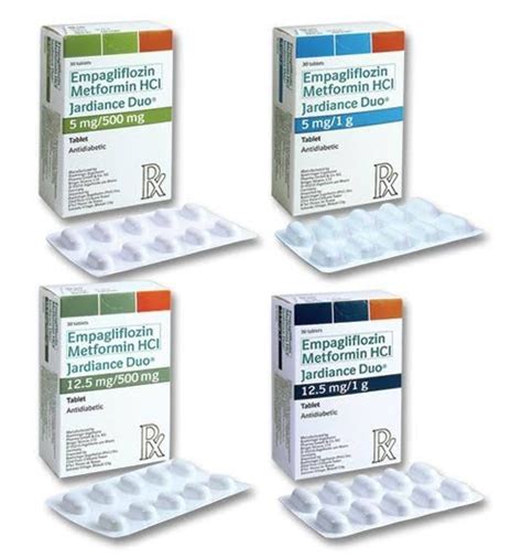 Empagliflozin Metformin HCL Jardiance Duo Packaging Type Strips