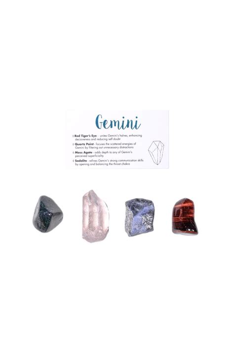 Buy Gemini Crystal Set Gemini Zodiac Crystal Set Gemini Gift Set